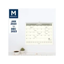 2023 AT-A-GLANCE Recycled 15" X 12" Monthly Wall Calendar, Gray/Cream (PMG77-28-23) 13 2023 AT-A-GLANCE Recycled 15" X 12" Monthly Wall Calendar, Gray/Cream (PMG77-28-23) -Bostich Shop sp162337810 s7