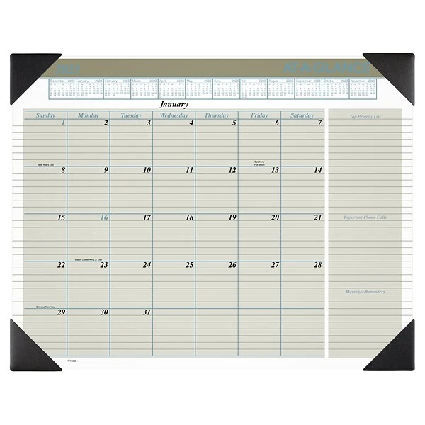 2023 AT-A-GLANCE Executive 21.75" X 17" Monthly Desk Pad (HT1500-23) 3 2023 AT-A-GLANCE Executive 21.75" X 17" Monthly Desk Pad (HT1500-23)