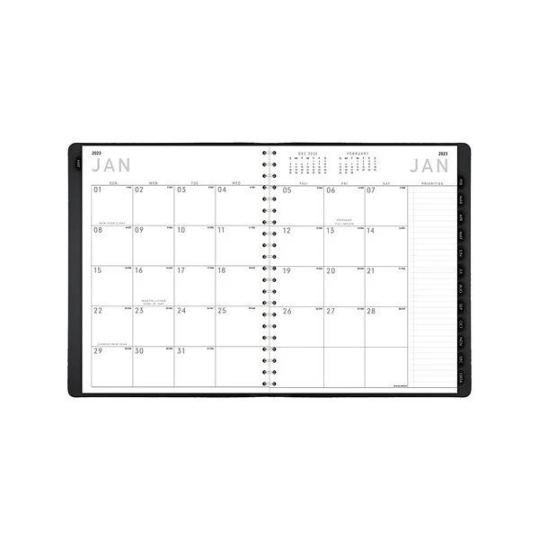 2023 AT-A-GLANCE Contemporary 8.25" X 11" Weekly & Monthly Planner, Black (70-950X-05-23) 5 2023 AT-A-GLANCE Contemporary 8.25" X 11" Weekly & Monthly Planner, Black (70-950X-05-23) - Image 3