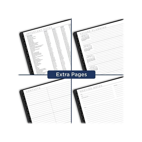 2023 AT-A-GLANCE Contemporary 8.25" X 11" Weekly & Monthly Planner, Black (70-950X-05-23) 6 2023 AT-A-GLANCE Contemporary 8.25" X 11" Weekly & Monthly Planner, Black (70-950X-05-23) - Image 4