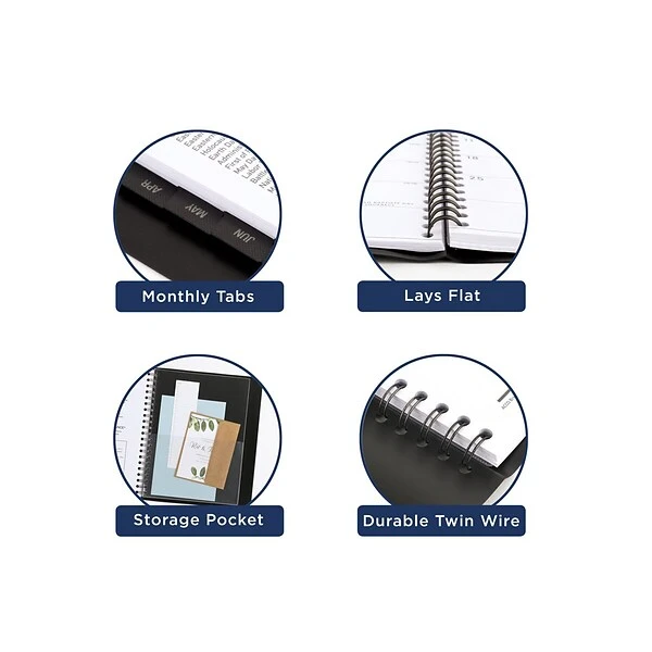 2023 AT-A-GLANCE Contemporary 8.25" X 11" Weekly & Monthly Planner, Black (70-950X-05-23) 7 2023 AT-A-GLANCE Contemporary 8.25" X 11" Weekly & Monthly Planner, Black (70-950X-05-23) - Image 5