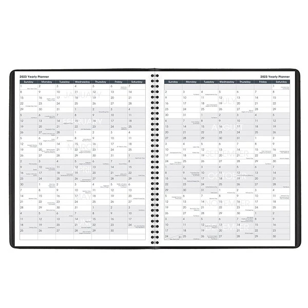 2023 AT-A-GLANCE 8.5" X 11" 8-Person Daily Appointment Book Set, Black (70-212-73-23) 4 2023 AT-A-GLANCE 8.5" X 11" 8-Person Daily Appointment Book Set, Black (70-212-73-23) - Image 2