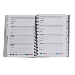 RE-FOCUS THE CREATIVE OFFICE 5.5" X 7" Small Password Keeper Book, White/Purple (11002)