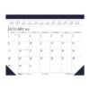 2023 House Of Doolittle 22" X 17" Monthly Desk Pad Calendar, White/Gray/Blue (150-23)