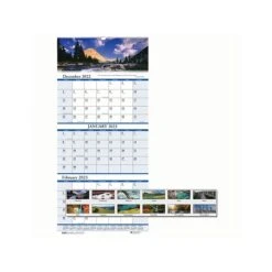 2023 House Of Doolittle Earthscapes Scenic 12.25" X 26" Three-Month Wall Calendar (3638-23)