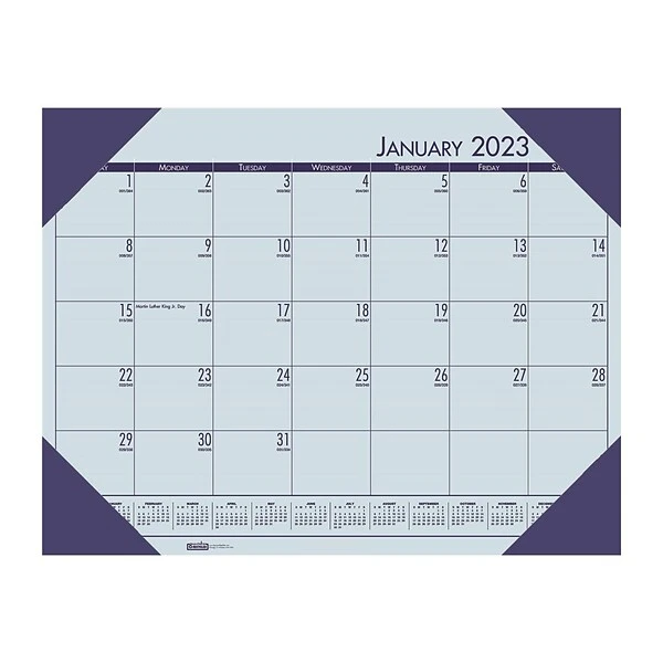 2023 House Of Doolittle EcoTones 22" X 17" Monthly Desk Calendar, Blue (12440-23) 3 2023 House Of Doolittle EcoTones 22" X 17" Monthly Desk Calendar, Blue (12440-23)
