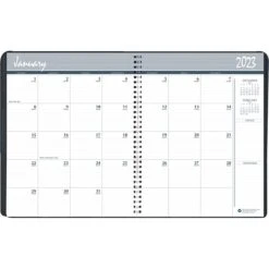 2023-2024 House Of Doolittle 8.5" X 11" Monthly Planner, Black (2620-92-23)