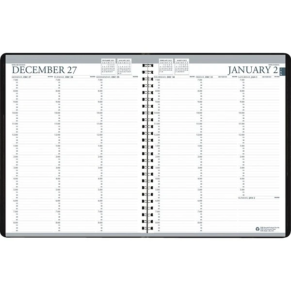 2023 House Of Doolittle 8.5" X 11" Weekly Appointment Book, Black (27207-23) 3 2023 House Of Doolittle 8.5" X 11" Weekly Appointment Book, Black (27207-23)