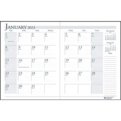 2023 House Of Doolittle 8.5" X 11" Monthly Appointment Planner, Black (26002-23)