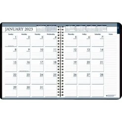 2023 House Of Doolittle 8.5" X 11" Weekly & Monthly Appointment Planner, Black (283-02-23)