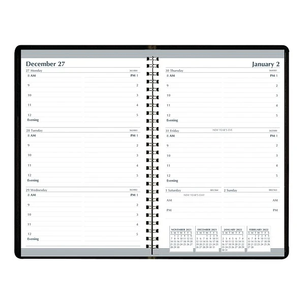 2023 House Of Doolittle 5" X 8" Weekly Appointment Planner, Black (278-02-23) 4 2023 House Of Doolittle 5" X 8" Weekly Appointment Planner, Black (278-02-23) - Image 2