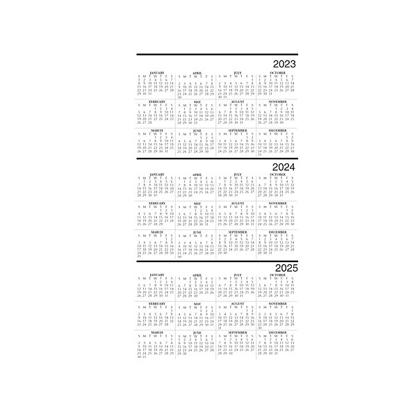 2023 House Of Doolittle 5" X 8" Weekly Appointment Planner, Black (278-02-23) 6 2023 House Of Doolittle 5" X 8" Weekly Appointment Planner, Black (278-02-23) - Image 4