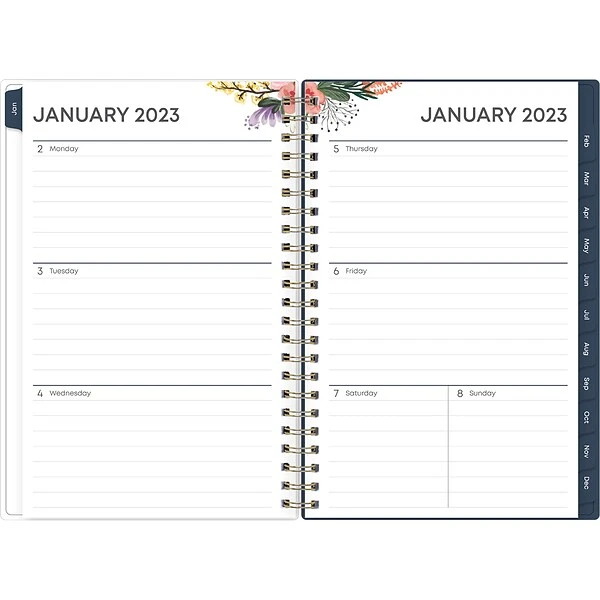 2023 Blue Sky Ashlyn 5" X 8" Weekly & Monthly Planner, Navy (139003) 3 2023 Blue Sky Ashlyn 5" X 8" Weekly & Monthly Planner, Navy (139003)