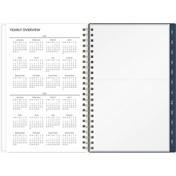 2023 Blue Sky Ashlyn 5" X 8" Weekly & Monthly Planner, Navy (139003) 5 2023 Blue Sky Ashlyn 5" X 8" Weekly & Monthly Planner, Navy (139003) - Image 3