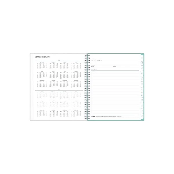 2023 Blue Sky Chloe 8" X 10" Monthly Planner, Ombre Blue (140194) 4 2023 Blue Sky Chloe 8" X 10" Monthly Planner, Ombre Blue (140194) - Image 2