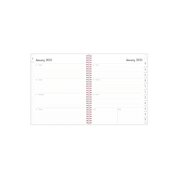 2023 Blue Sky Joselyn 8.5" X 11" Weekly & Monthly Planner, Rosy Pink (110394-23) 3 2023 Blue Sky Joselyn 8.5" X 11" Weekly & Monthly Planner, Rosy Pink (110394-23)