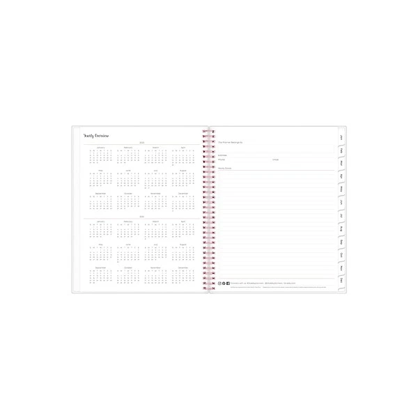2023 Blue Sky Joselyn 8.5" X 11" Weekly & Monthly Planner, Rosy Pink (110394-23) 6 2023 Blue Sky Joselyn 8.5" X 11" Weekly & Monthly Planner, Rosy Pink (110394-23) - Image 4