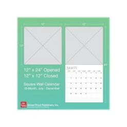 2022-2023 BrownTrout Large Print 24" X 12" Monthly Wall Calendar (9781975457020) -Bostich Shop sp169025206 s7