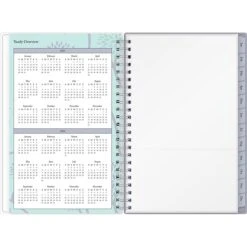 2023 Blue Sky Rue Du Flore 5" X 8" Weekly & Monthly Planner, Mint Green (101603-23) -Bostich Shop sp170355400 s7