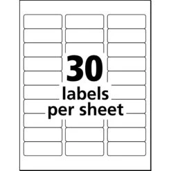 Avery EcoFriendly Laser/Inkjet Address Labels, 1" X 2-5/8", White, 30 Labels/Sheet, 25 Sheets/Pack, 750 Labels/Pack (48160) -Bostich Shop sp170486374 s7
