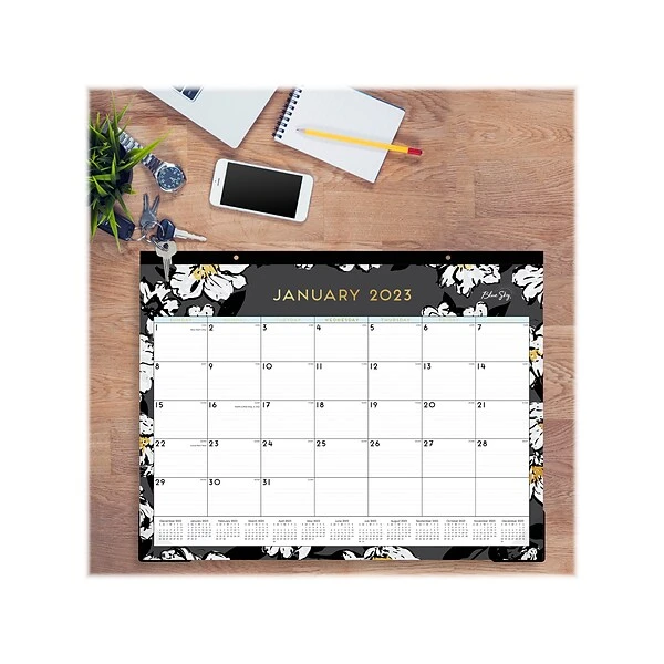 2023 Blue Sky Baccara Dark 22" X 17" Monthly Desk Pad Calendar (110215-23) 3 2023 Blue Sky Baccara Dark 22" X 17" Monthly Desk Pad Calendar (110215-23)