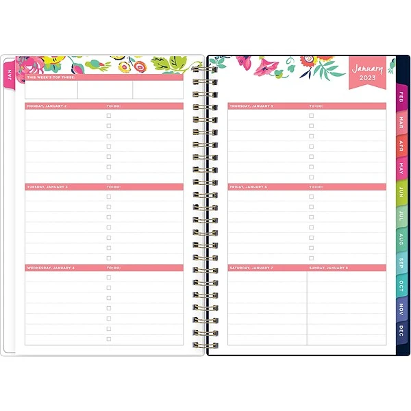 2023 Blue Sky Day Designer Peyton Navy 5.88" X 8.13" Weekly & Monthly Planner, Multicolor (103620-23) 3 2023 Blue Sky Day Designer Peyton Navy 5.88" X 8.13" Weekly & Monthly Planner, Multicolor (103620-23)