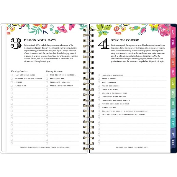 2023 Blue Sky Day Designer Peyton Navy 5.88" X 8.13" Weekly & Monthly Planner, Multicolor (103620-23) 7 2023 Blue Sky Day Designer Peyton Navy 5.88" X 8.13" Weekly & Monthly Planner, Multicolor (103620-23) - Image 5