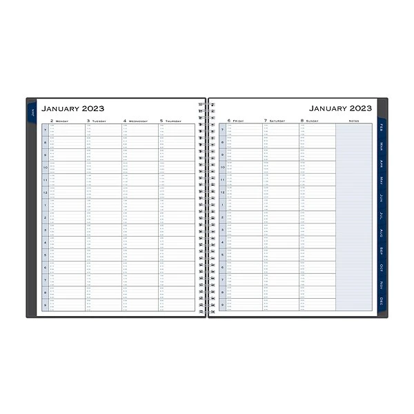 2023 Blue Sky Passages 8.5" X 11.14" Weekly & Monthly Appointment Book, Charcoal Gray (100009-23) 3 2023 Blue Sky Passages 8.5" X 11.14" Weekly & Monthly Appointment Book, Charcoal Gray (100009-23)