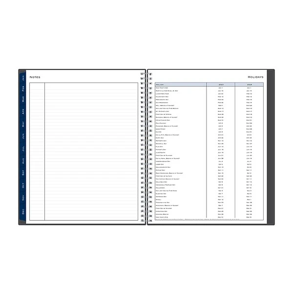 2023 Blue Sky Passages 8.5" X 11.14" Weekly & Monthly Appointment Book, Charcoal Gray (100009-23) 9 2023 Blue Sky Passages 8.5" X 11.14" Weekly & Monthly Appointment Book, Charcoal Gray (100009-23) - Image 7