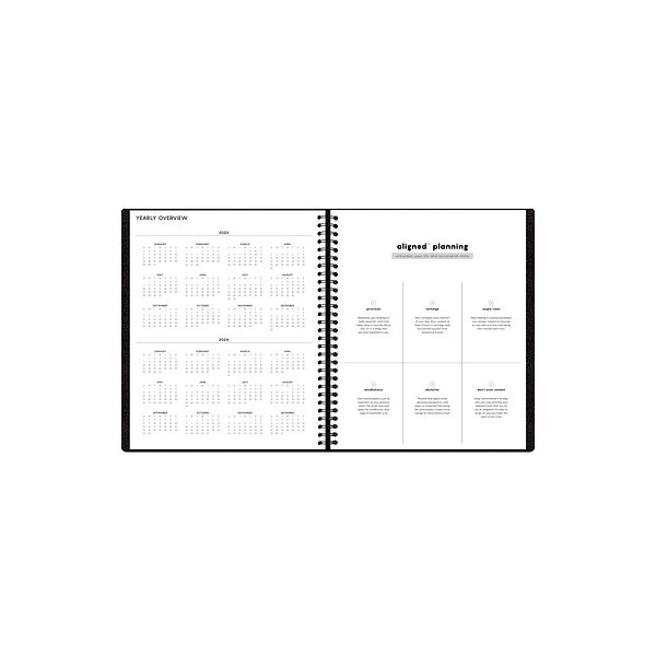 2023 Blue Sky Aligned 9" X 11" Monthly Planner, Black (123849-23) 5 2023 Blue Sky Aligned 9" X 11" Monthly Planner, Black (123849-23) - Image 3