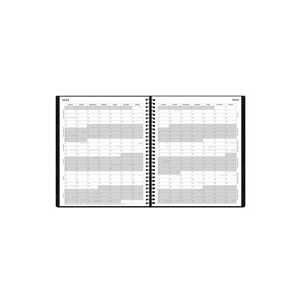 2023 Blue Sky Aligned 9" X 11" Monthly Planner, Black (123849-23) 6 2023 Blue Sky Aligned 9" X 11" Monthly Planner, Black (123849-23) - Image 4