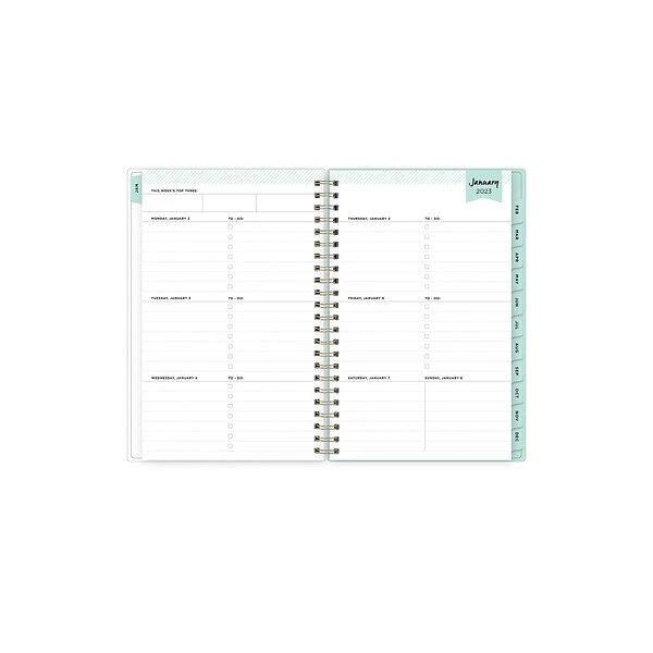 2023 Blue Sky Day Designer Secret Garden Mint 5" X 8" Weekly & Monthly Planner, Multicolor (140103-23) 3 2023 Blue Sky Day Designer Secret Garden Mint 5" X 8" Weekly & Monthly Planner, Multicolor (140103-23)