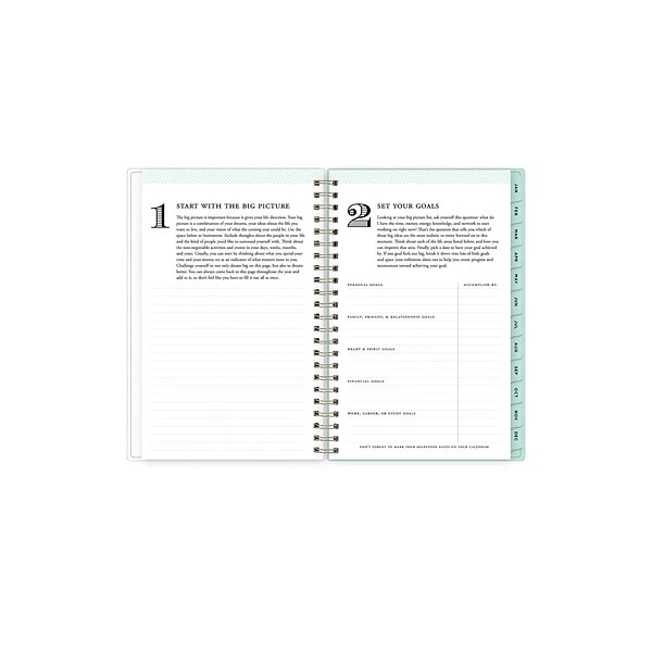 2023 Blue Sky Day Designer Secret Garden Mint 5" X 8" Weekly & Monthly Planner, Multicolor (140103-23) 6 2023 Blue Sky Day Designer Secret Garden Mint 5" X 8" Weekly & Monthly Planner, Multicolor (140103-23) - Image 4