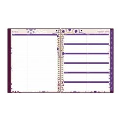 2023 Blue Sky Gili 8.5" X 11" Weekly & Monthly Planner, Dark Purple/White (117889-23) -Bostich Shop sp173971885 s7