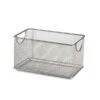 Design Ideas 3 Qt. Mesh Zip Box, Silver (34259) 1 Design Ideas 3 Qt. Mesh Zip Box, Silver (34259) -Bostich Shop sp17707000 s7