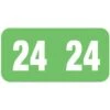 Medical Arts Press TAB Large Compatible Green End-Tab Year Labels; 2024, 500/Roll (3266724)
