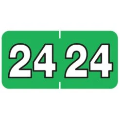 Medical Arts Press Barkley & Sycom Large Compatible Green Year Roll Labels; 2024, 500/Roll (3266824)