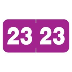 Medical Arts Press Jeter Compatible 2023 Year Label, 3/4" X 1-1/2", Violet, 500/Roll (3266923)