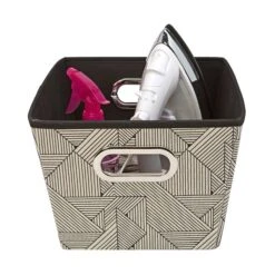 Closet Candie Storage Tote, Medium, Geo Natural (M-77828) -Bostich Shop sp20523925 s7