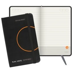 AT-A-GLANCE Plan. Write. Remember. 3.56" X 5.63" Planner, Black (80612305)