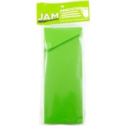 JAM Paper® Plastic Sliding Pencil Case Box With Button Snap, Lime Green, Sold Individually (2166513298) -Bostich Shop sp22969342 s7