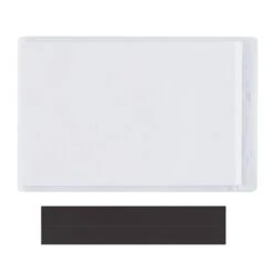 SuperScan Magnetic Vinyl Envelopes, 3" X 5", Clear, 50/Carton (LH141)