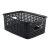 Plastic Weave Bin; Black, Small 1 Plastic Weave Bin; Black, Small -Bostich Shop sp36180567 s7