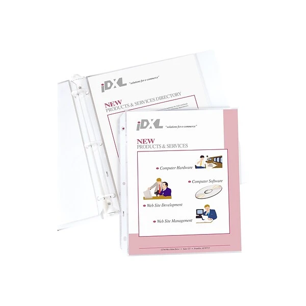 C-Line Heavyweight Polypropylene/PP Sheet Protectors, Heavyweight, Clear, 100/Box (62033) 4 C-Line Heavyweight Polypropylene/PP Sheet Protectors, Heavyweight, Clear, 100/Box (62033) - Image 2