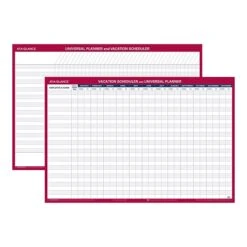AT-A-GLANCE Universal-Vacation Schedule 24"H X 36"W Dry Erase Yearly Wall Calendar, Red (PM250 28) 5 AT-A-GLANCE Universal-Vacation Schedule 24"H X 36"W Dry Erase Yearly Wall Calendar, Red (PM250 28) -Bostich Shop sp40285592 s7
