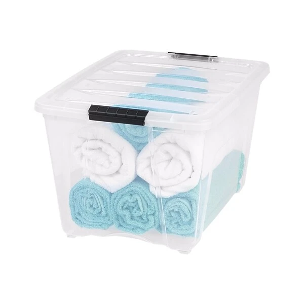 IRIS 53 Qt. Clear Storage Boxes, 6/Carton (TB-56D) 3 IRIS 53 Qt. Clear Storage Boxes, 6/Carton (TB-56D)