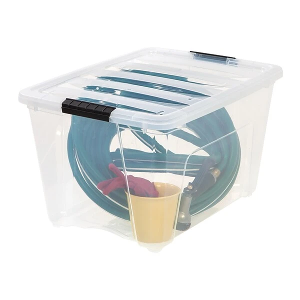 IRIS 53 Qt. Clear Storage Boxes, 6/Carton (TB-56D) 4 IRIS 53 Qt. Clear Storage Boxes, 6/Carton (TB-56D) - Image 2