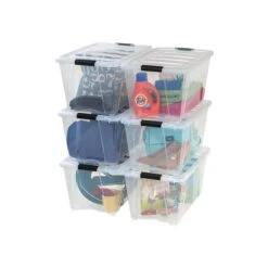 IRIS 53 Qt. Clear Storage Boxes, 6/Carton (TB-56D) 10 IRIS 53 Qt. Clear Storage Boxes, 6/Carton (TB-56D) -Bostich Shop sp40797729 s7