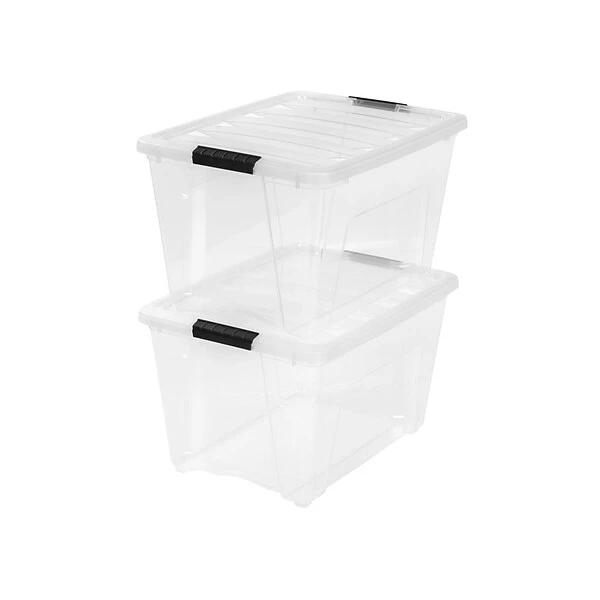 IRIS 53 Qt. Clear Storage Boxes, 6/Carton (TB-56D) 7 IRIS 53 Qt. Clear Storage Boxes, 6/Carton (TB-56D) - Image 5