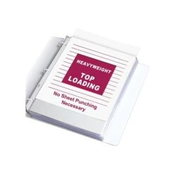 C-Line Top-Load Heavyweight Sheet Protectors, 8-1/2" X 11", Clear, 100/Box (62023) -Bostich Shop sp40892005 s7